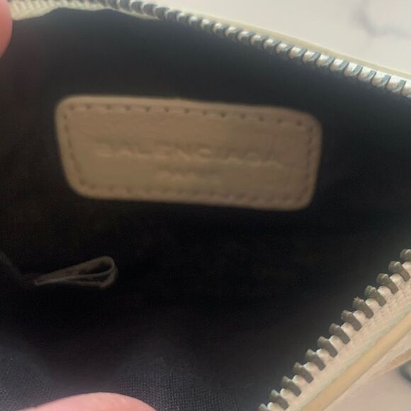 Balenciaga Paris Motocross Canvas and Leather White Wallet - Picture 7 of 9
